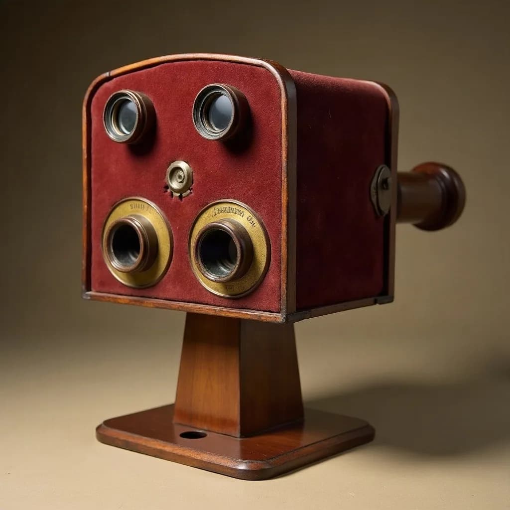 Holmes-Bates stereoscope · walnut, c. 1875