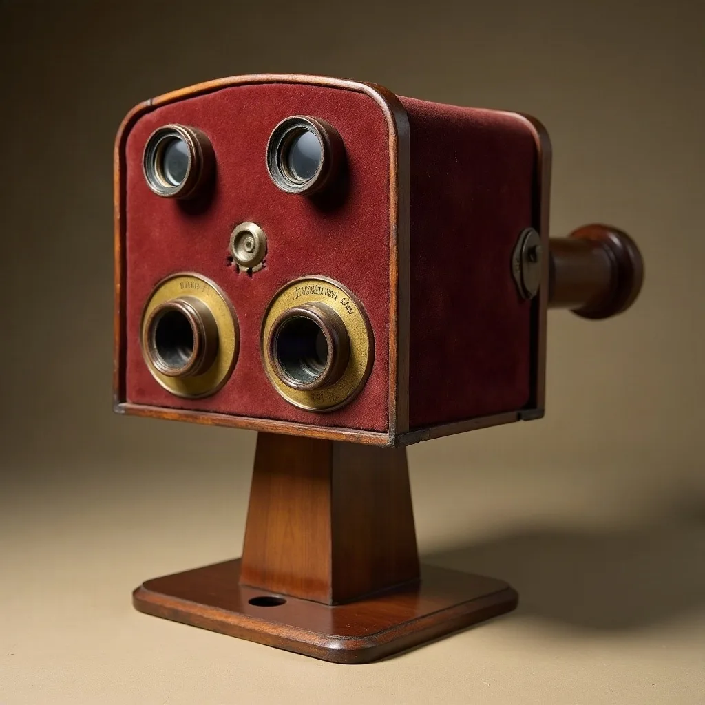Holmes-Bates stereoscope · walnut, c. 1875