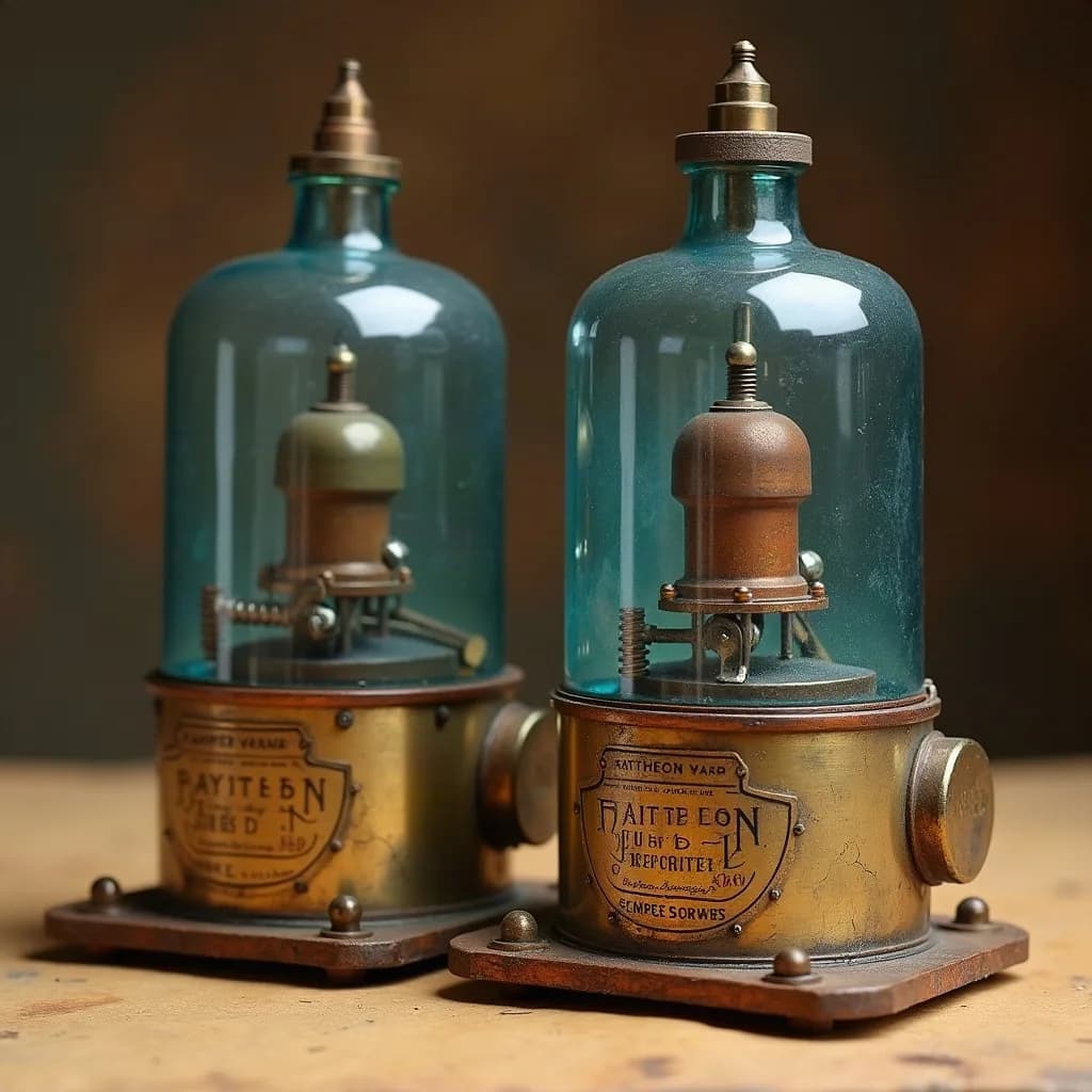 Raytheon 866A mercury-vapor rectifier · pair