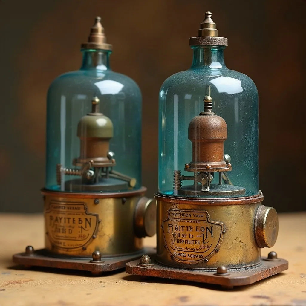 Raytheon 866A mercury-vapor rectifier · pair