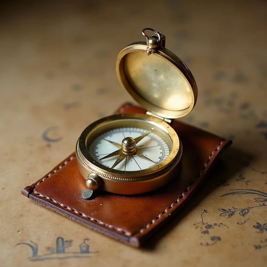 Stanley of London prismatic pocket compass · c. 1905